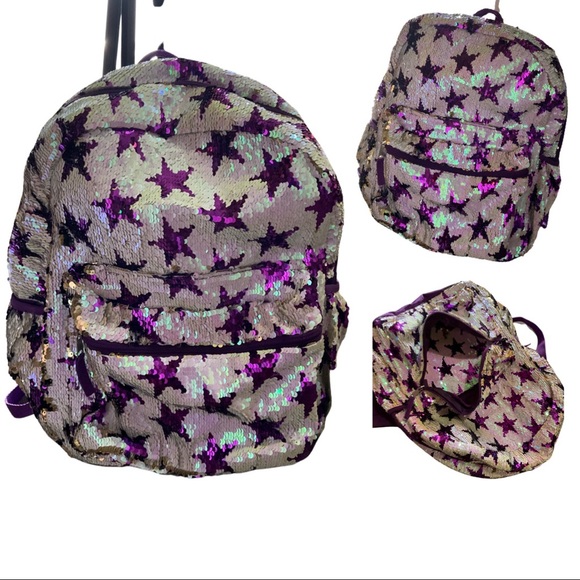 Sequin Stars Backpack - Picture 3 of 6